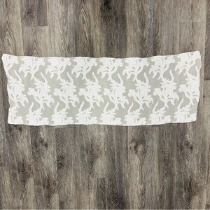 Henri Bendel White Sheer Lace Floral Scarf Wrap Shawl